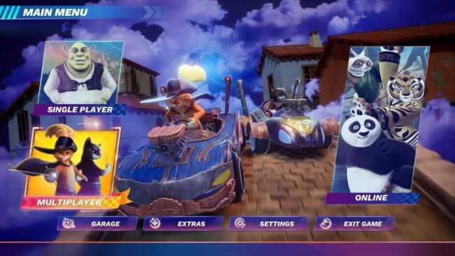 Screenshot of DreamWorks All-Star Kart Racing 2