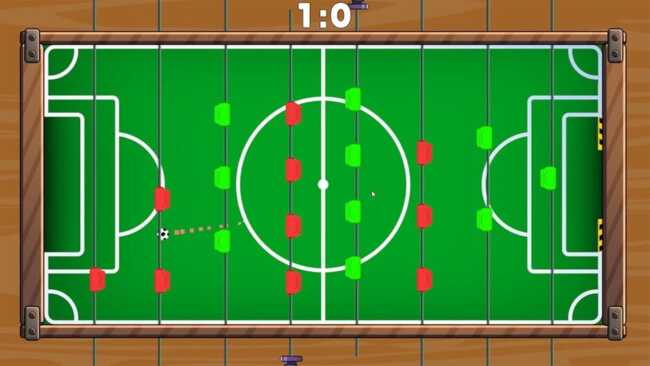 Screenshot of Foosball League Cup: Arcade Table Football Simulator 2