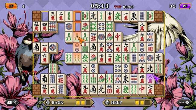 Screenshot of Sunsoft Mahjong Solitaire: Shanghai Legend 2