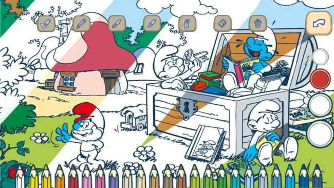 Screenshot of The Smurfs: Colorful Stories 1