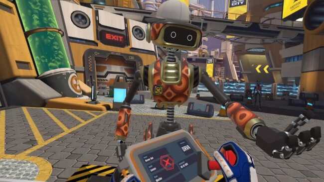 Screenshot of Border Bots VR 2