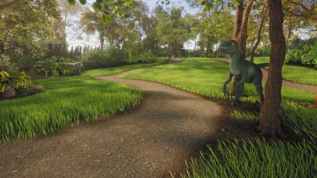 Screenshot of Lawn Mowing Simulator: Dino Safari 1