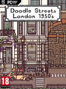 Doodle Streets: London 1950's Cover