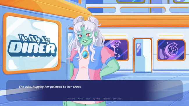 Screenshot of Love at The Milky Way Diner 1